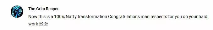 网友说：这的确是百分百的自然健身状态，我很尊敬你如此努力的健身！