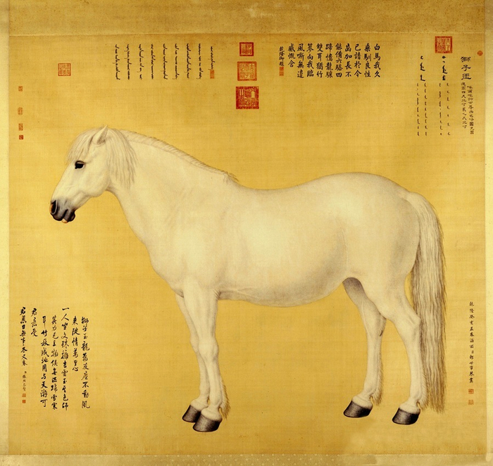 历代名家画笔下的马|画笔|郎世宁|李公麟