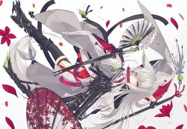 帅炸二次元美少女手持刀剑迎风而战女子舞刀弄剑亦是英雄