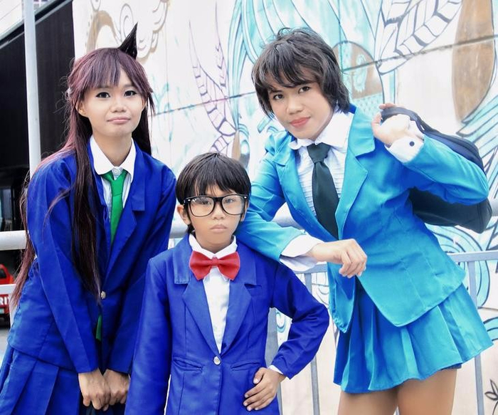 名侦探柯南cosplay,网友:别cos柯南和小兰了,毁发胶还毁原著!