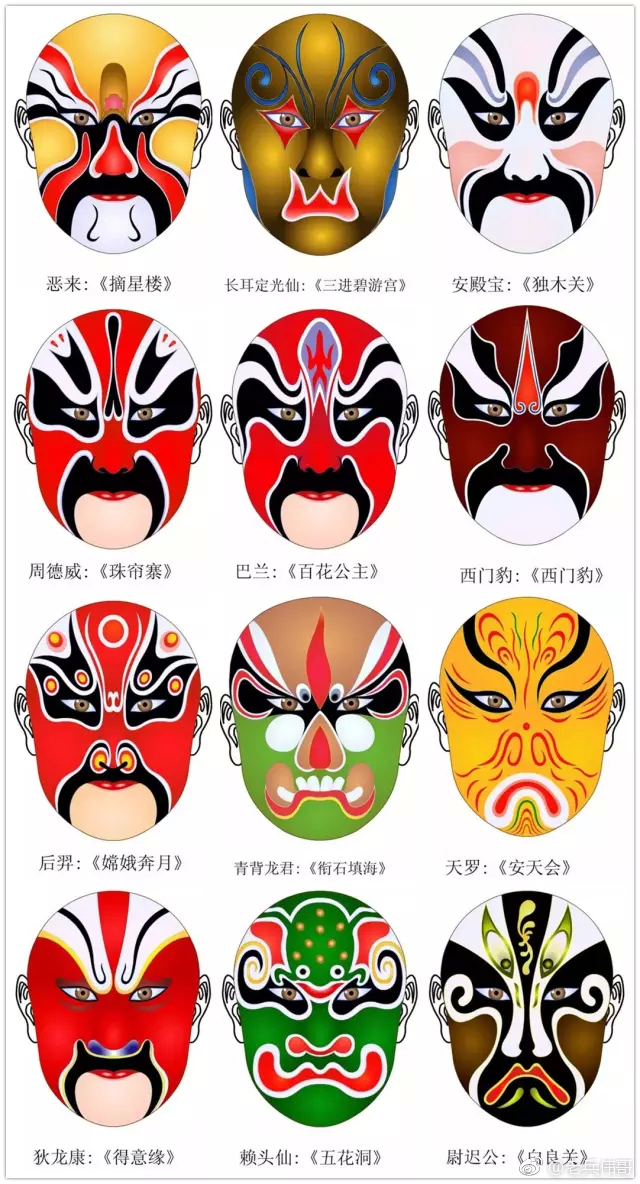 遇见61京剧脸谱|脸谱|面纹|谱式_新浪新闻