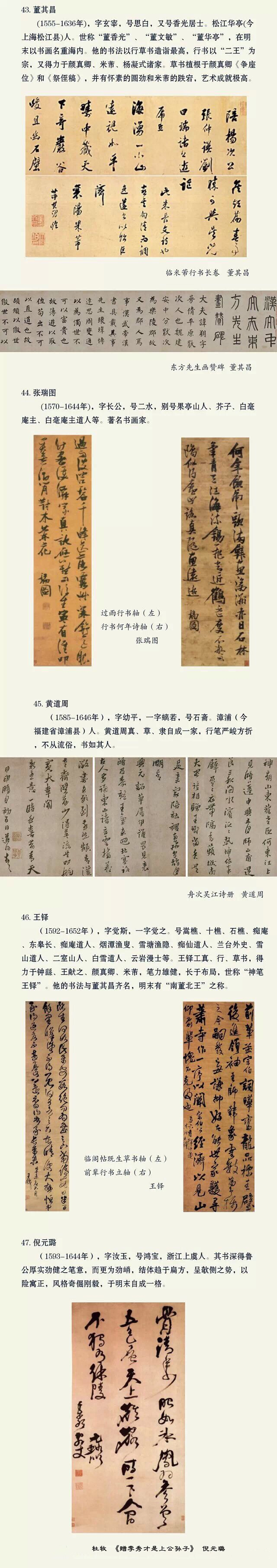 中国书法史上最有名的60个书法家