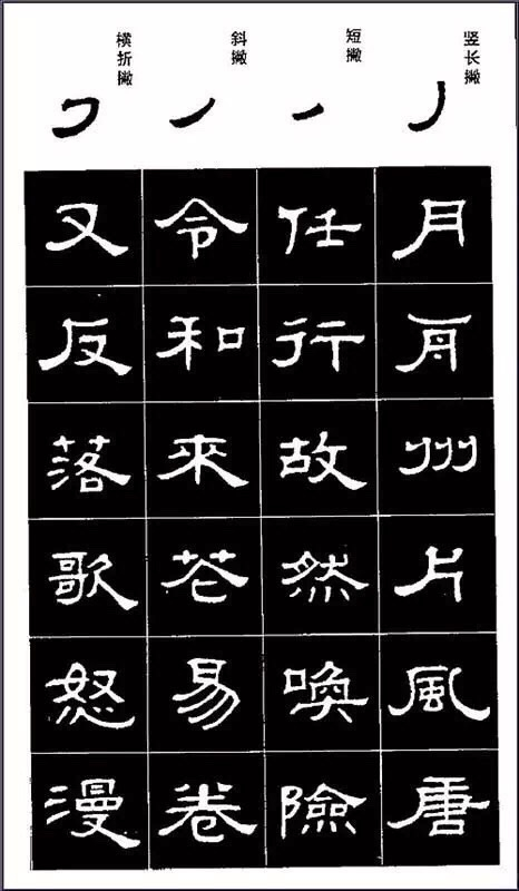 隶书笔画 书法教程|笔迹|书友_新浪新闻