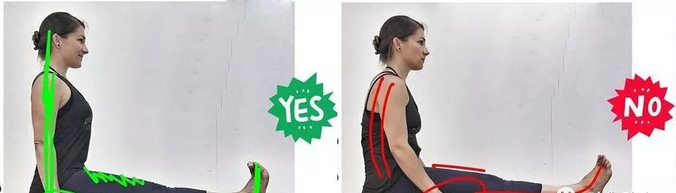 脊柱延展，双脚回勾有力