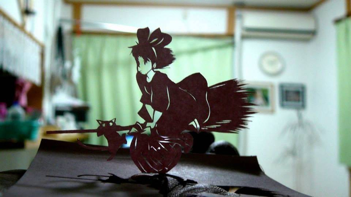 动漫剪纸 / Akira Nagaya Creates Anime Paper Cutouts From Post-It