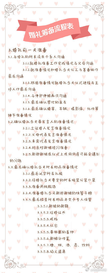 结婚流程安排