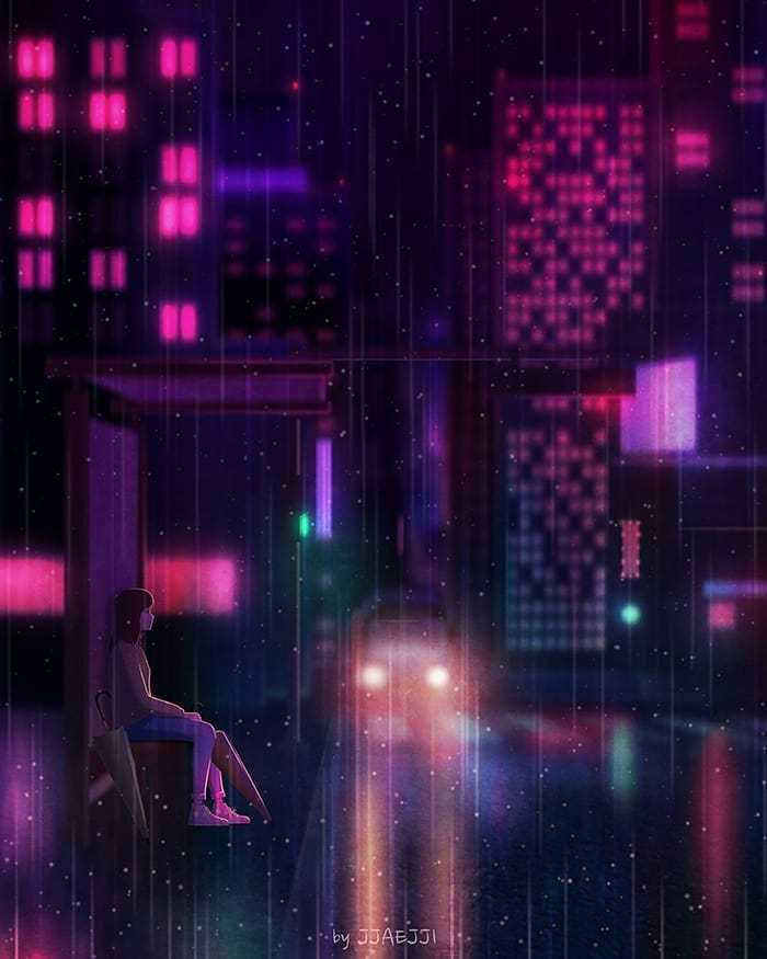 据说,到了晚上,照亮你的光都是温暖的 | By jjaejji