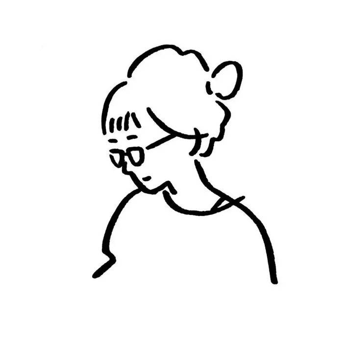 黑白简笔画 点赞恋爱运爆棚 ¨̮