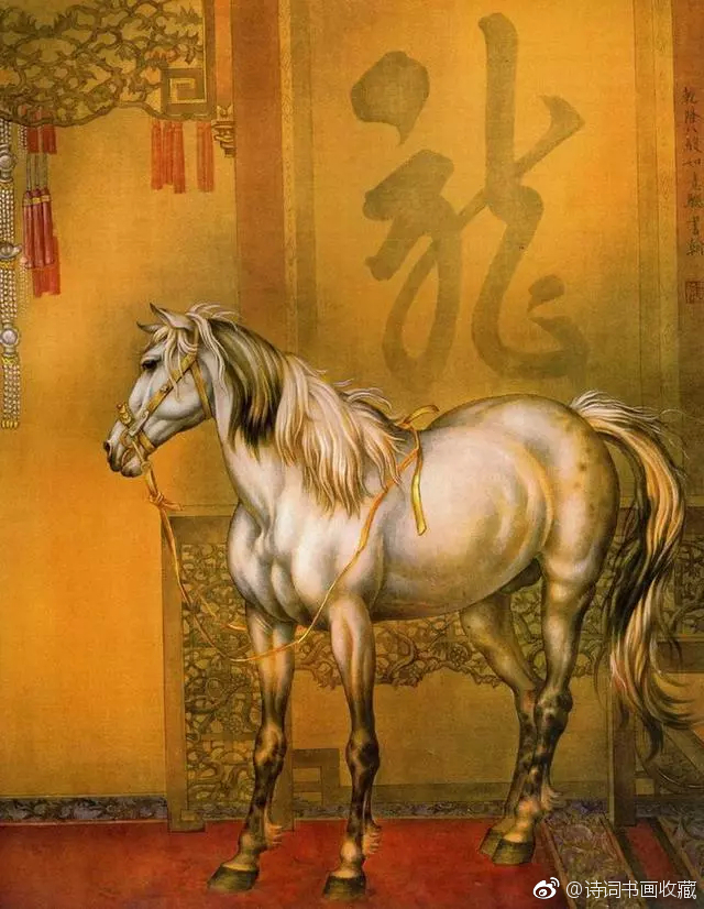 乾隆八骏欣赏《八骏图》是艾启蒙为乾隆绘制的中亚地区进贡的8匹宝
