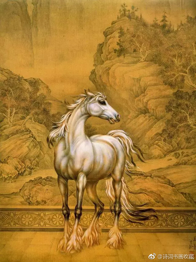 乾隆八骏欣赏《八骏图》是艾启蒙为乾隆绘制的中亚地区进贡的8匹宝