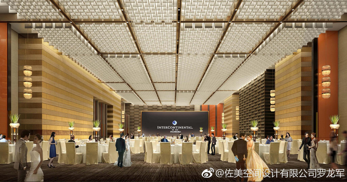 今天打开公司图库看看之前做的作品也还是不错,西安洲际酒店设计