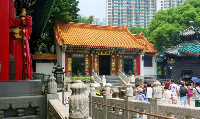 坐落于香港的特色建筑庙宇-黄大仙祠