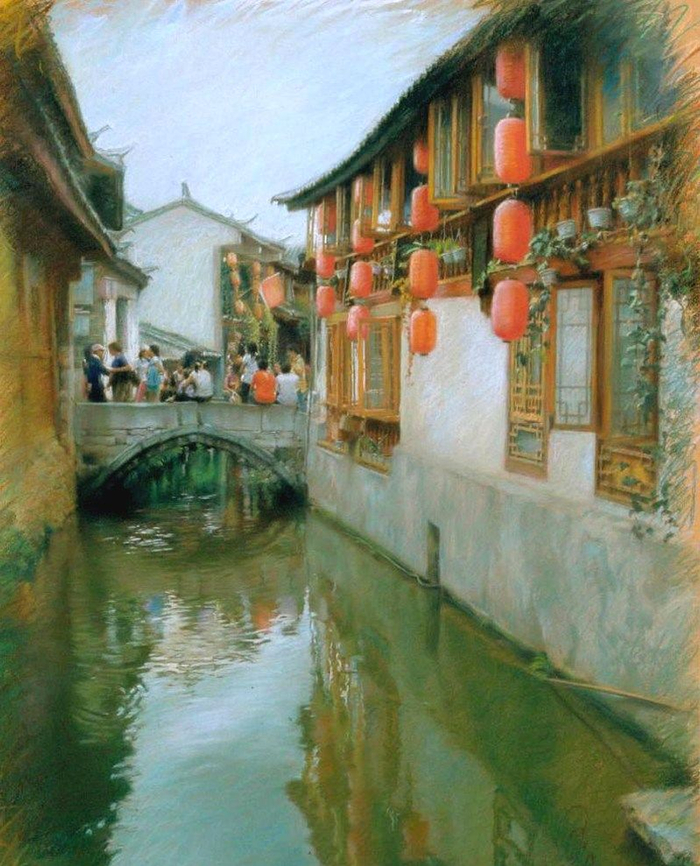 他是稀有画种粉笔画的代表人物,王剑10幅绘画作品欣赏