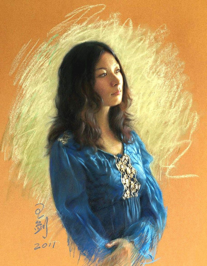 他是稀有画种粉笔画的代表人物,王剑10幅绘画作品欣赏