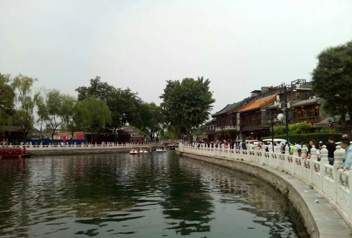 北京的南锣鼓巷和后海