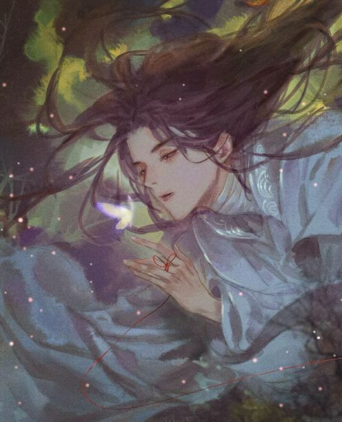 天官赐福壁纸:世人皆闻黑水玄鬼因恨出,却不知血雨探花为爱生