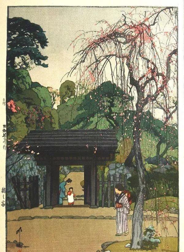 日本版画大师吉田博，美丽的日式乡间美景