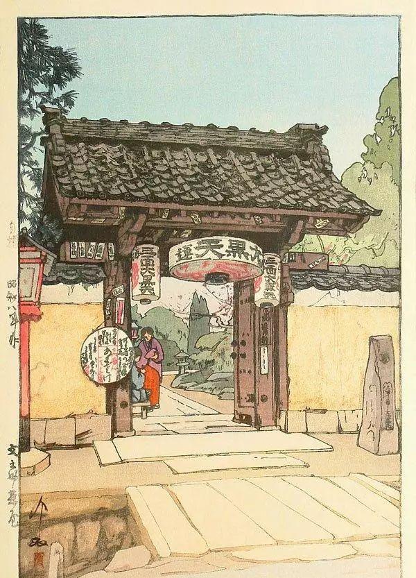 日本版画大师吉田博，美丽的日式乡间美景