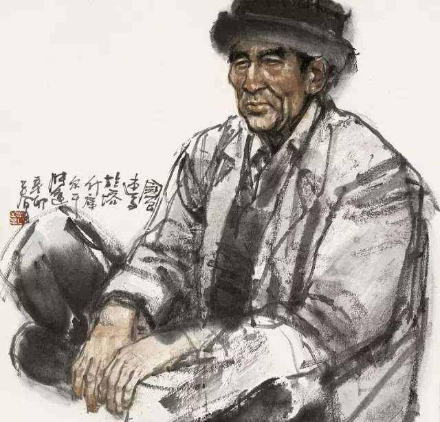 现当代著名画家方增先，国画人物作品欣赏！