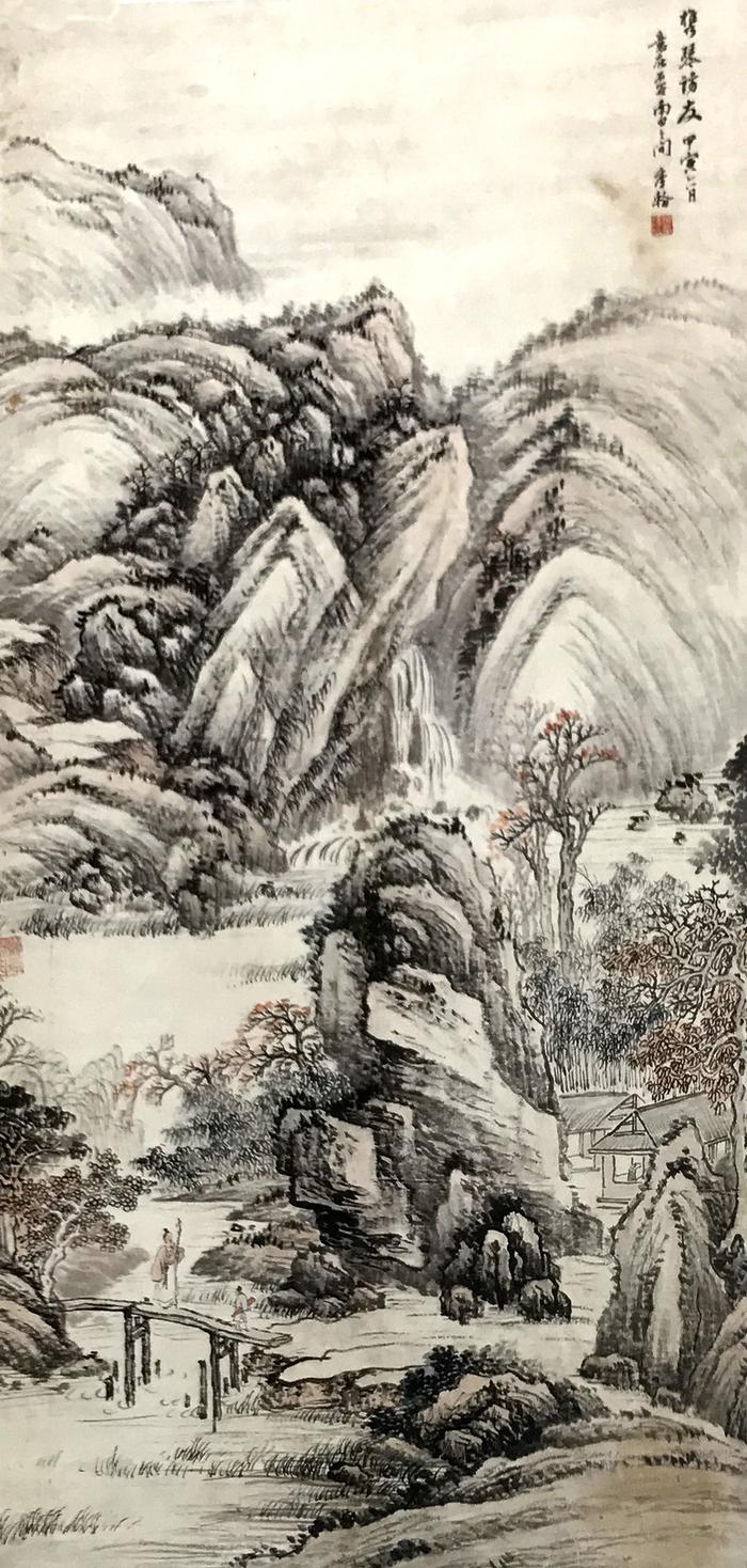 太行云起时，仙洞悟禅中——国画山水艺术作品