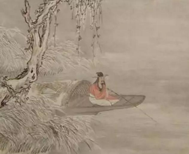 寒江独钓图中的钓鱼竿放大10倍之后,现代的钓友立即就不淡定了|马远_新浪新闻