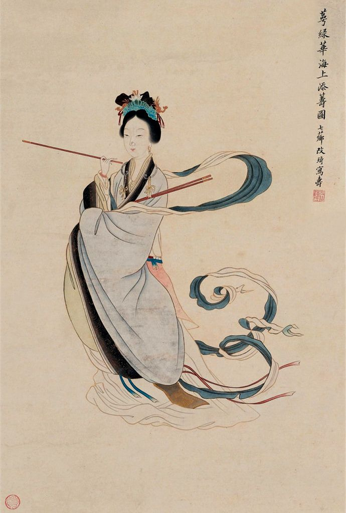 清代著名女画家改琦人物画作品欣赏|改琦|人物画|造型