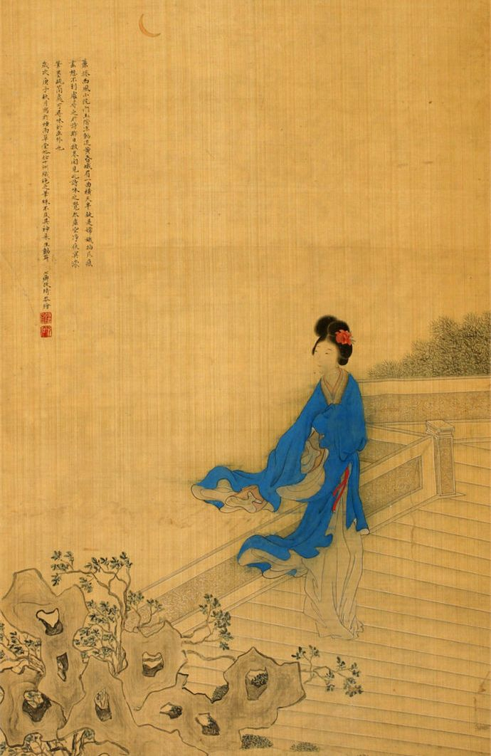 清代著名女画家改琦人物画作品欣赏|改琦|人物画|造型