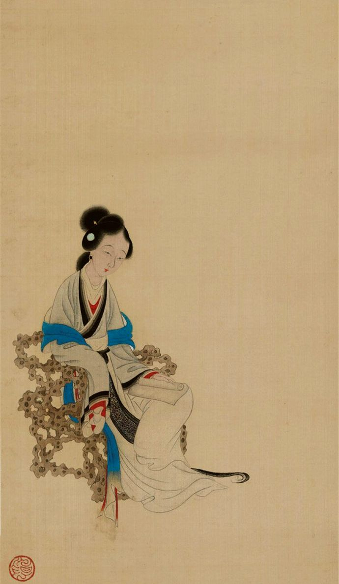 清代著名女画家改琦人物画作品欣赏|改琦|人物画|造型