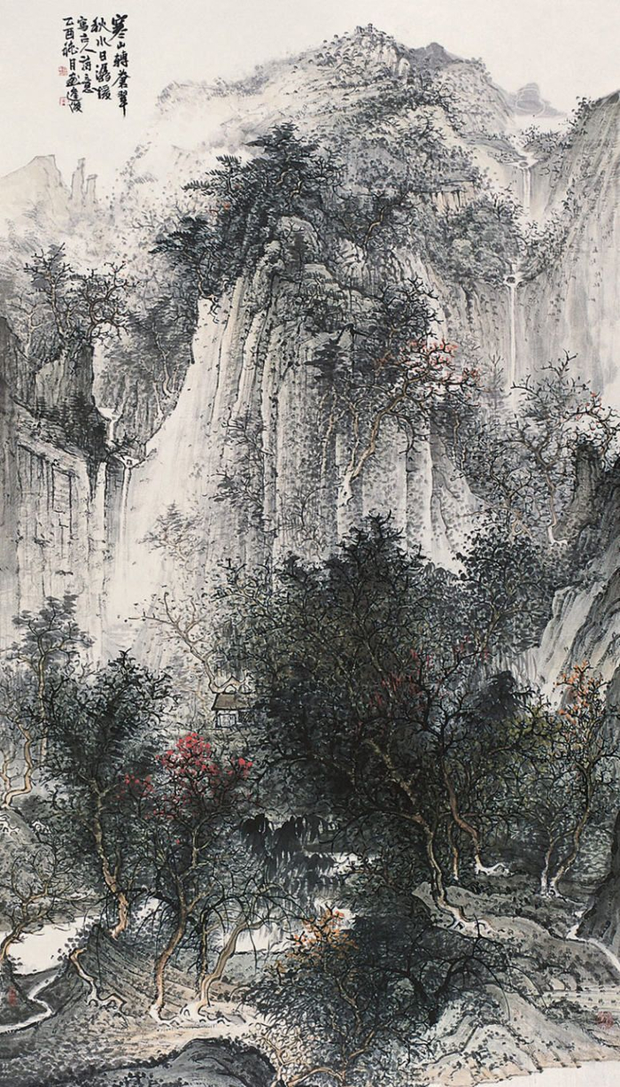 壮美奇崛，当代山水画名家周逢俊作品欣赏