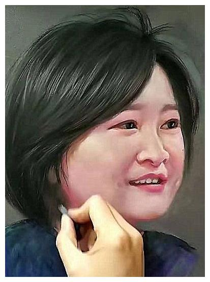 美术生尝试给贾玲改"画像",开始以为在恶搞,成品:贾玲该道谢