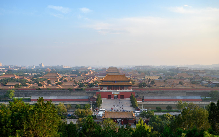 北京景山公园,唯一可俯瞰故宫全景的地方,门票只要2块钱|全景|景山公园|故宫_新浪新闻