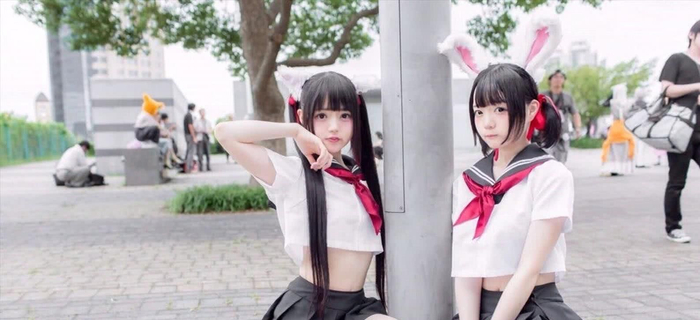 校服旗袍兔耳枪炮,cosplay大神,装配元素大全