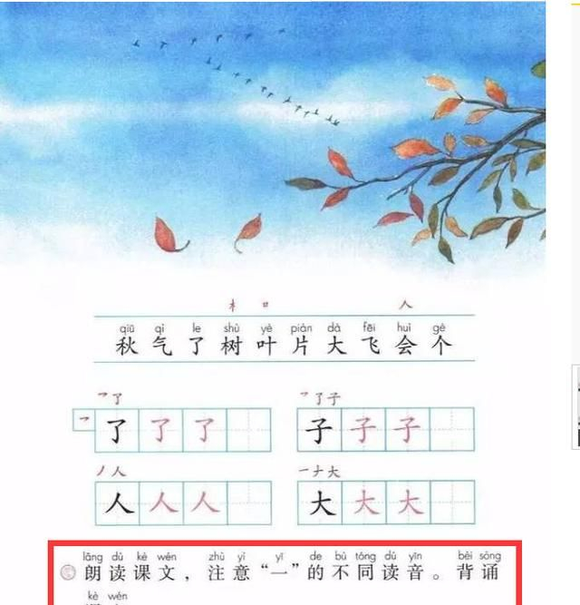 部编版一年级知识点“一”字的变调|音节|知识点|去声|轻声|上册_新浪新闻