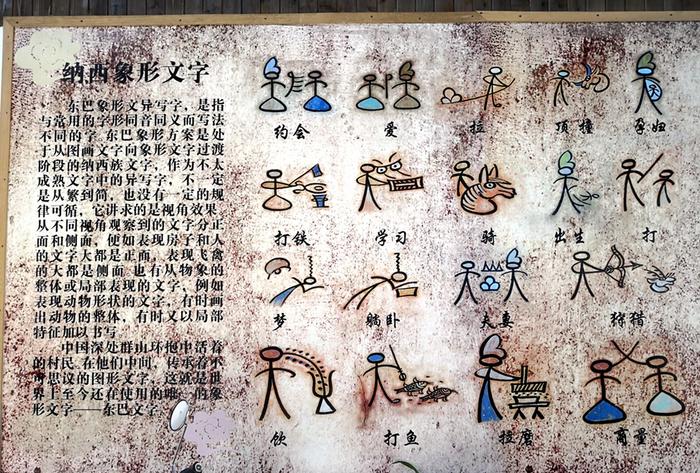 东巴文是世界上极少数依旧活着的象形文字是纳西族的活化石