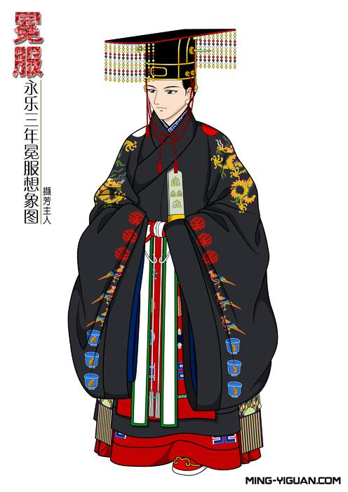 明朝的皇帝只穿黄色龙袍?不还有冕服、衮服、戎服……/明朝衣冠