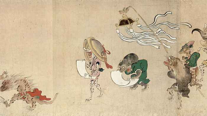 古书画|百鬼夜行绘卷|大德寺|土佐|局部|书画_新浪新闻