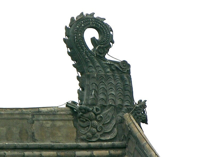 鸱吻,古人传说宫殿、庙宇等屋脊上装饰“龙吻兽”可避火灾,驱魑魅|吻兽|屋脊|庙宇_新浪新闻