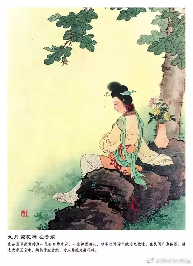 王叔晖工笔重彩《十二花神》欣赏|十二花神|王叔晖|花神|重彩|阴历_新浪新闻