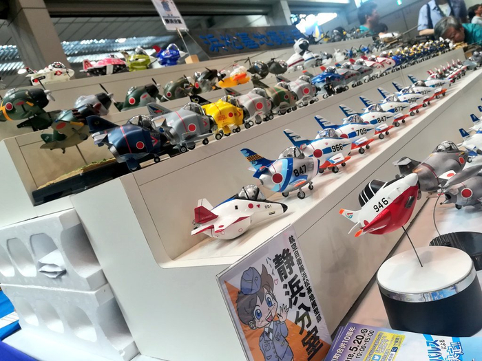 第57届日本静冈模型展上日本航空自卫队浜松基地模型部的展台|浜松|静冈