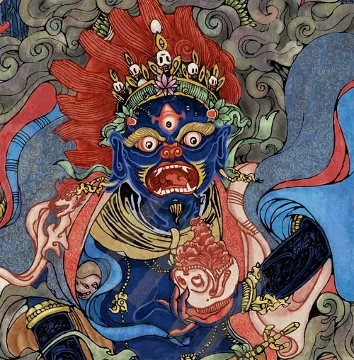 谁说佛像都得慈眉善目?这位设计师偏要把最凶的佛呈现出来