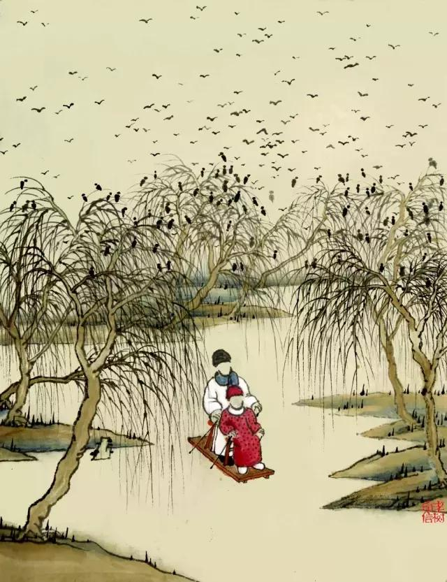 老树画画:24幅节气画,24首节气诗,道出古中国的烟火气息|南方|节气|二十四节气|麦子|农事_新浪新闻