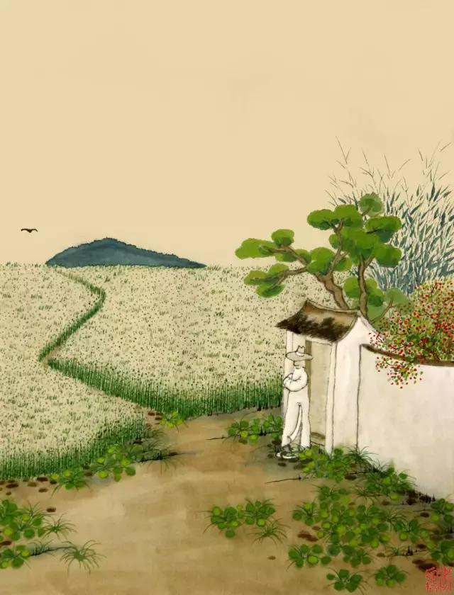 老树画画:24幅节气画,24首节气诗,道出古中国的烟火气息|南方|节气|二十四节气|麦子|农事_新浪新闻