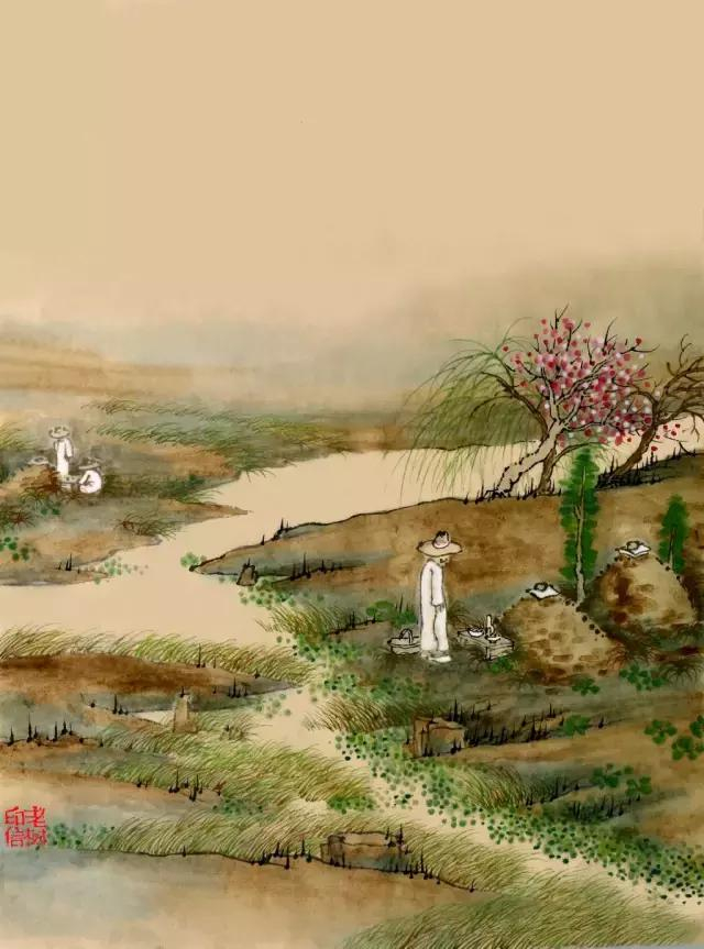 老树画画:24幅节气画,24首节气诗,道出古中国的烟火气息