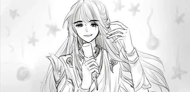 王者荣耀白昭手绘图素描壁纸