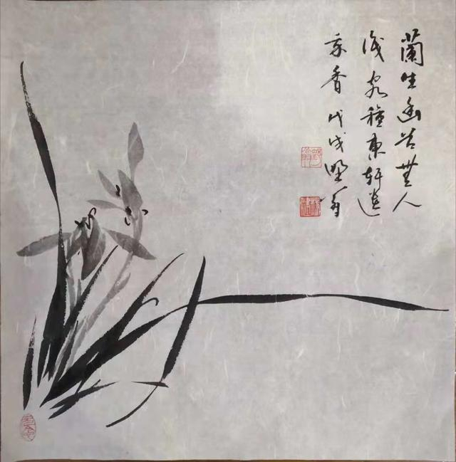 国画写意兰花,大朴大雅的神韵和花质的素洁如少女风姿,灵动清韵|兰花|兰叶|清韵_新浪新闻