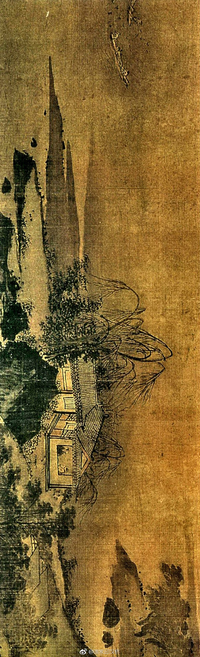 《潇湘八景图》,元,张远,绢本设色,19.3x519厘米