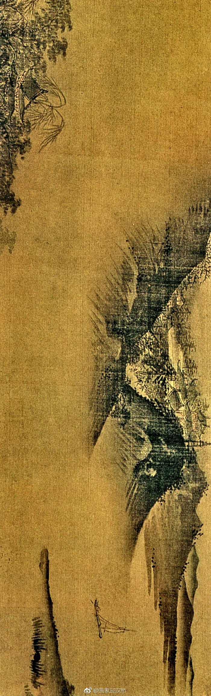 《潇湘八景图》,元,张远,绢本设色,19.3x519厘米