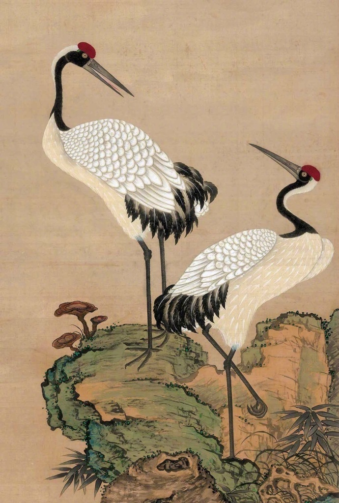 清·邹一桂《蟠桃图》高清大图|蟠桃图|邹一桂|石隙