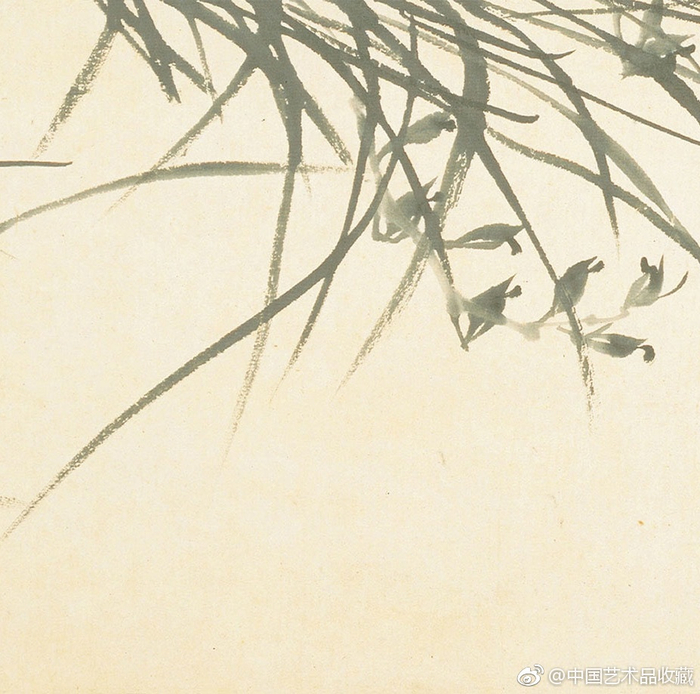 清 郑燮 《兰花竹石图》|郑燮|兰竹|墨笔_新浪新闻