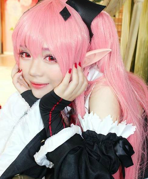 终结的炽天使cosplay,克鲁鲁和柊真昼甜美不